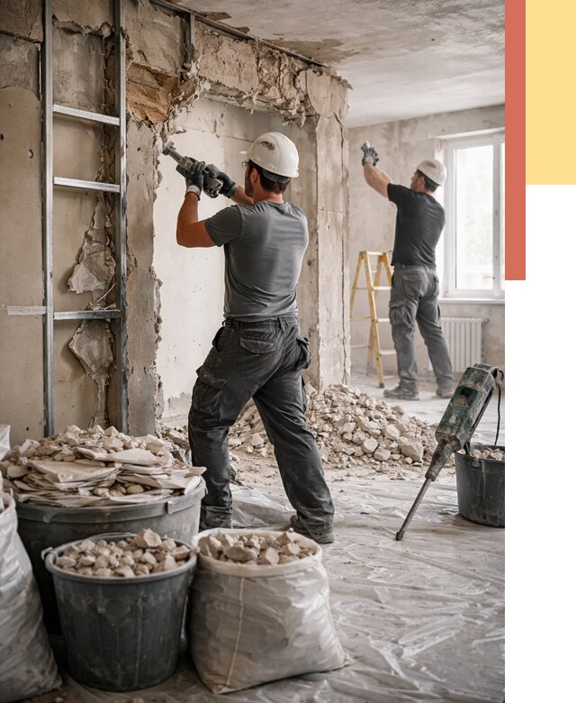 Демонтажные работы в Феодосии от 2743 руб. — услуги и цена под ключ | ОТДЕЛОЧНИК-Фдс