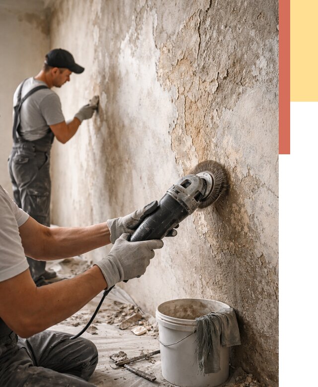 Снятие и удаление краски со стен в Феодосии от 2133 руб. — ОТДЕЛОЧНИК-Фдс