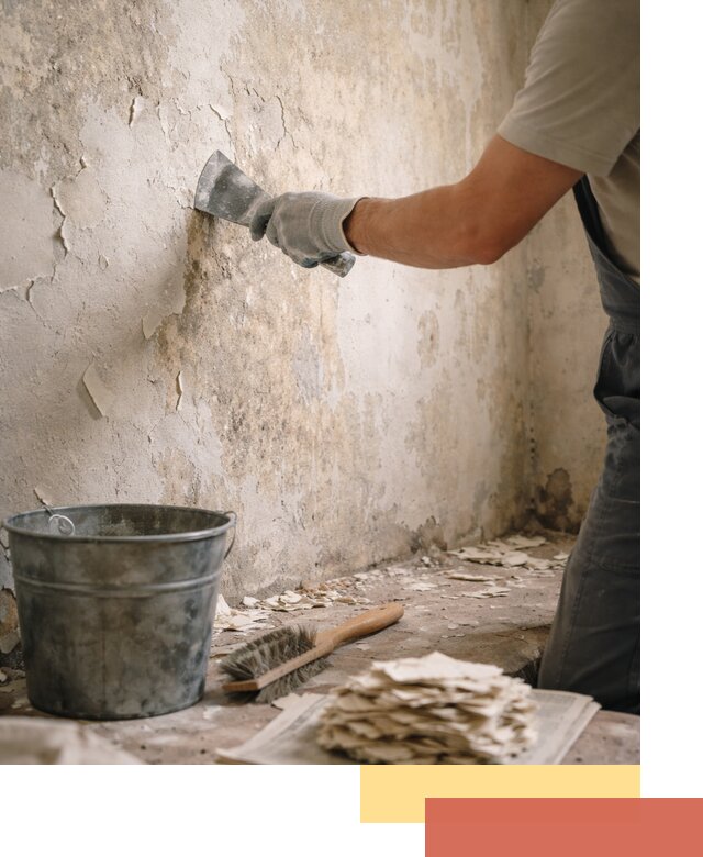 Удаление старой краски со стен в Феодосии качественно и быстро