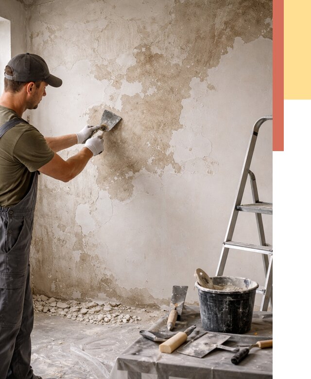 Снятие старой шпаклевки в Феодосии от 1879 руб. — быстро и недорого | ОТДЕЛОЧНИК-Фдс