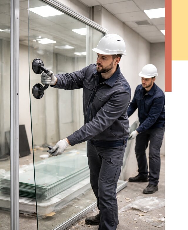 Демонтаж стеклянных перегородок в Феодосии от 3251 руб. — быстро и недорого | ОТДЕЛОЧНИК-Фдс