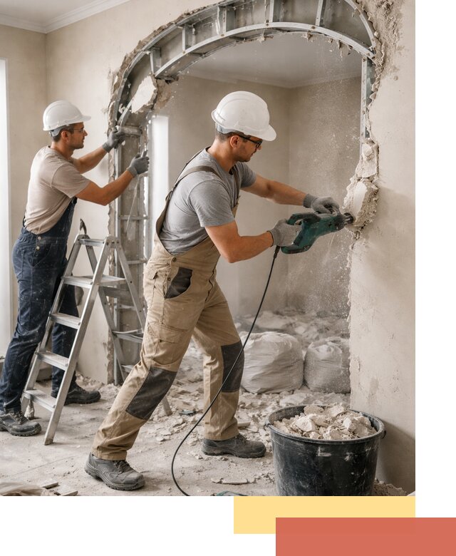 Демонтаж гипсокартонной арки в Феодосии быстро и аккуратно