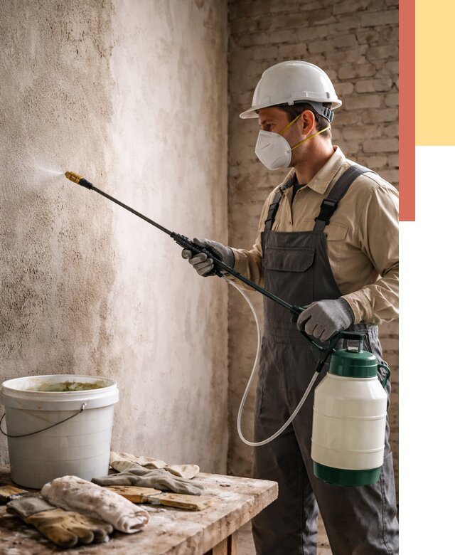 Антисептическая обработка стен в Феодосии от 1219 руб. — быстро и недорого | ОТДЕЛОЧНИК-Фдс