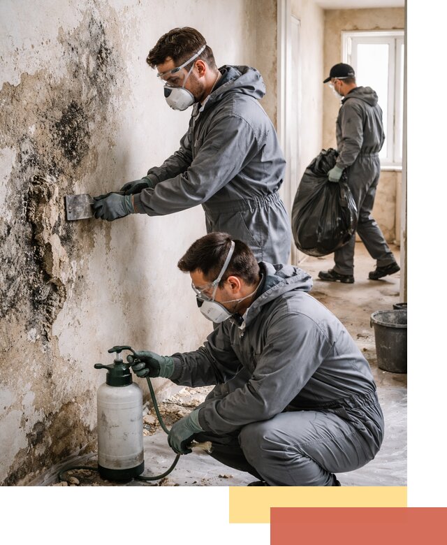 Удаление плесени со стен профессионально в Феодосии