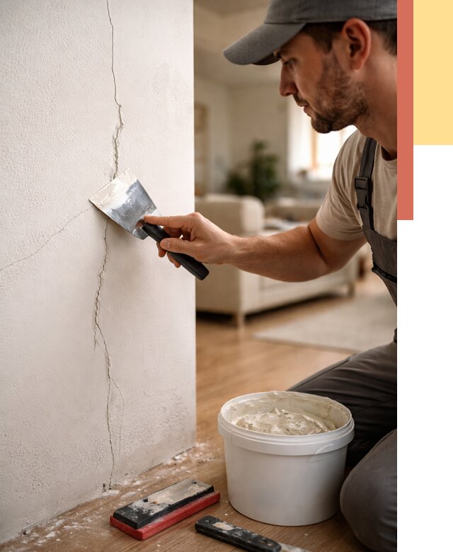 Заделка трещин и сколов в Феодосии от 2489 руб. — быстро и недорого | ОТДЕЛОЧНИК-Фдс