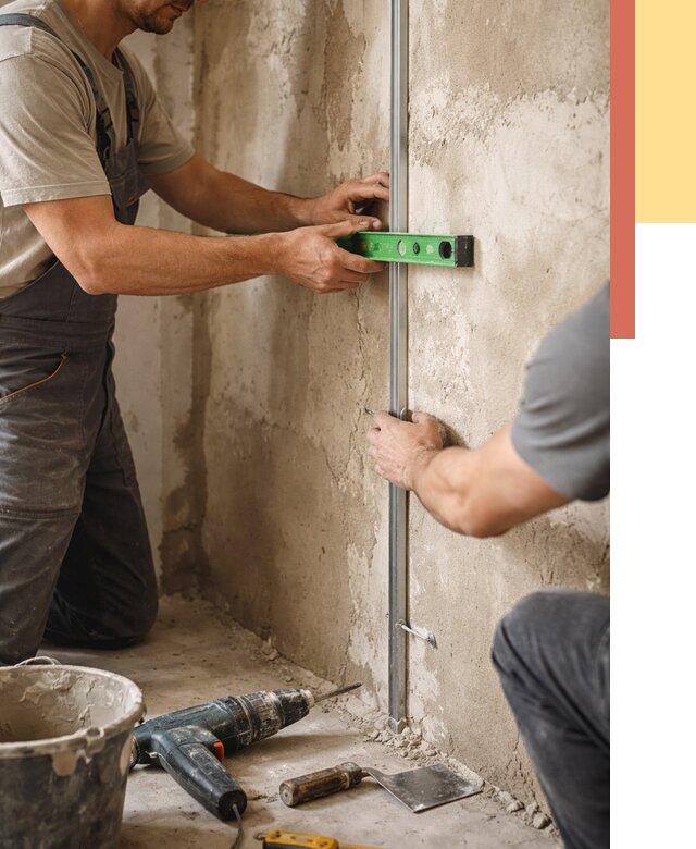 Установка штукатурных маяков в Феодосии от 7111 руб. — быстро и недорого | ОТДЕЛОЧНИК-Фдс