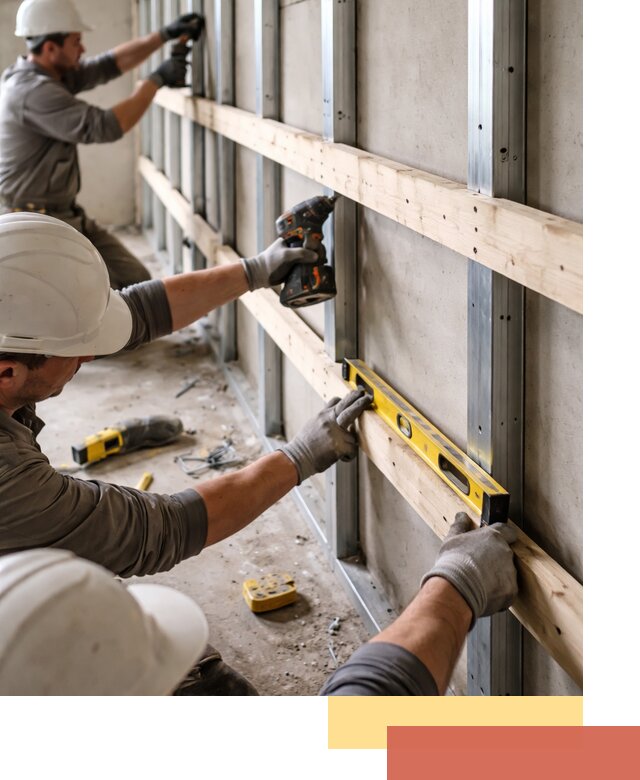 Устройство обрешетки под панели в Феодосии