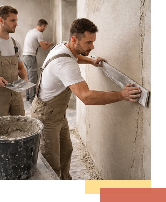 Штукатурка стен без маяков в Феодосии быстро и качественно