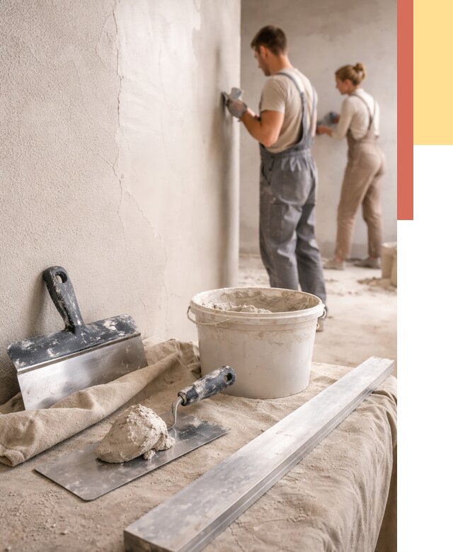 Штукатурка стен гипсовая в Феодосии от 4571 руб/м2 — быстро и недорого | ОТДЕЛОЧНИК-Фдс