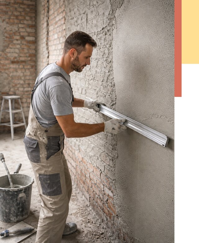 Штукатурка кирпичных стен в Феодосии от 4571 руб/м2 — быстро и недорого | ОТДЕЛОЧНИК-Фдс