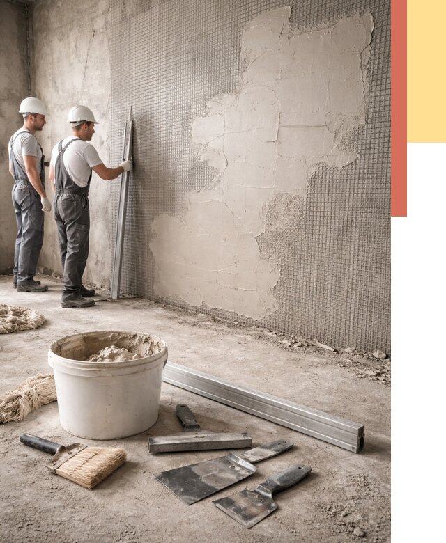 Штукатурка стен по сетке в Феодосии от 5587 руб./м2 — быстро и недорого | ОТДЕЛОЧНИК-Фдс