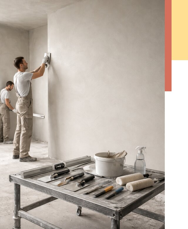 Штукатурка стен под покраску в Феодосии от 4571 руб./м² — качественно и недорого | ОТДЕЛОЧНИК-Фдс