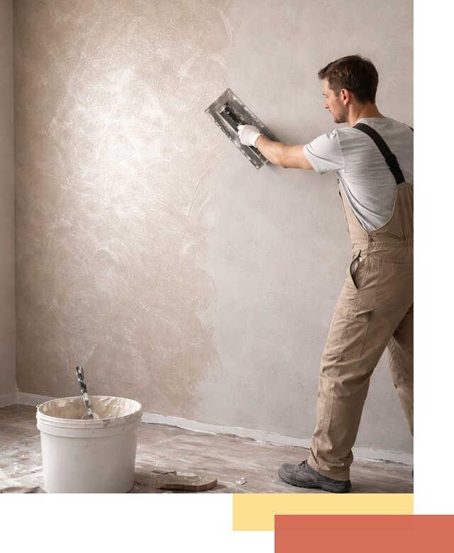 Декоративная штукатурка «Мокрый шелк» под ключ в Феодосии