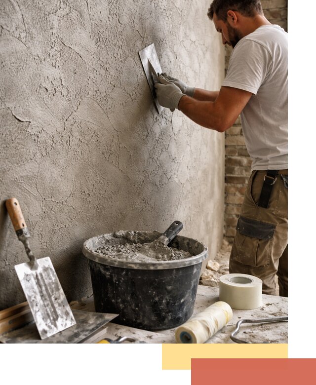 Декоративная штукатурка лофт в Феодосии — отделка стен и потолков