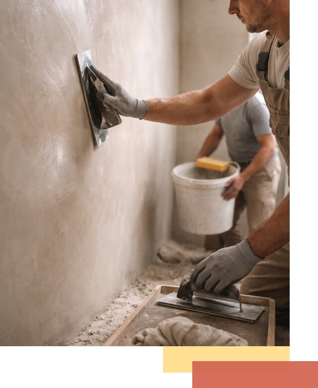 Нанесение марокканской штукатурки таделакт в Феодосии