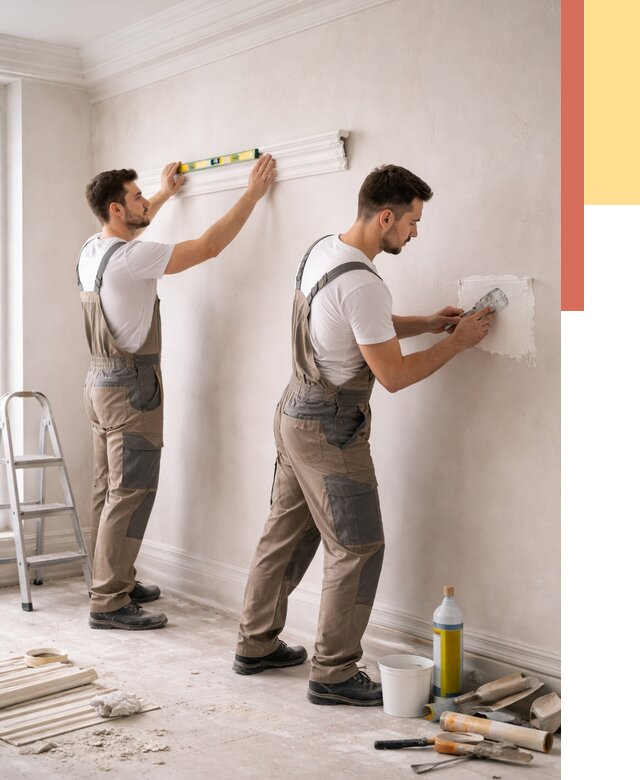 Монтаж лепнины на стены в Феодосии от 4571 руб. — недорого, быстро | ОТДЕЛОЧНИК-Фдс