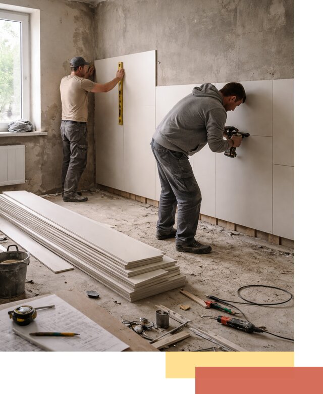 Монтаж ПВХ панелей на стены в Феодосии качественно и быстро