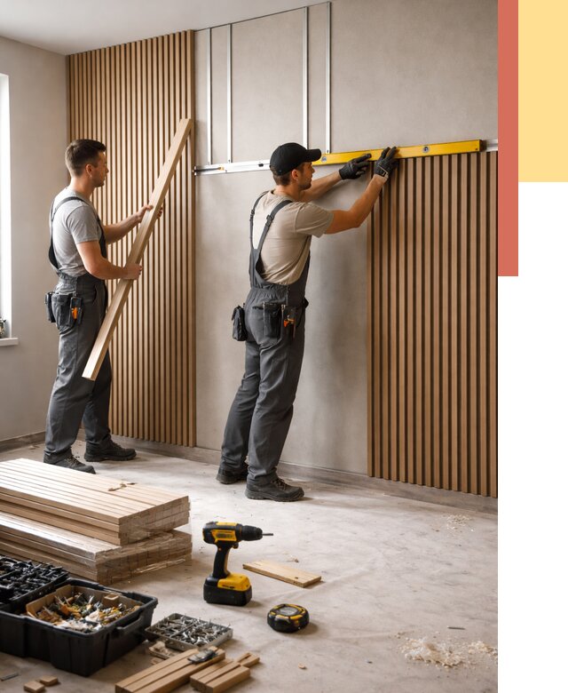 Монтаж реечных панелей на стены в Феодосии от 1219 руб. — быстро и недорого | ОТДЕЛОЧНИК-Фдс