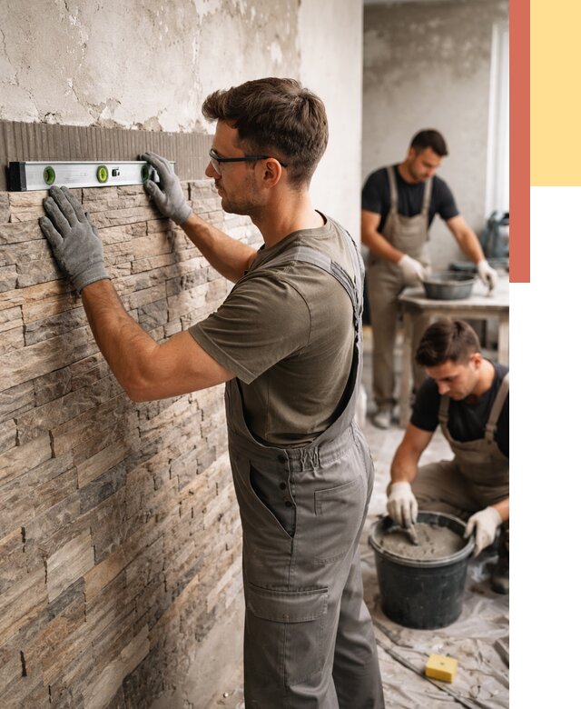 Монтаж искусственного камня в Феодосии от 4571 руб. под ключ | ОТДЕЛОЧНИК-Фдс