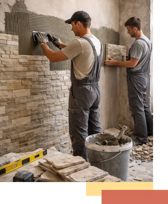 Монтаж искусственного камня в Феодосии — облицовка стен и фасадов