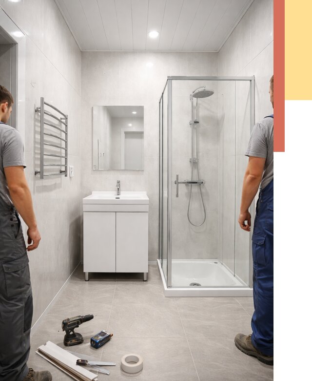 Отделка ванной комнаты панелями ПВХ в Феодосии от 4571 руб. за м2 | ОТДЕЛОЧНИК-Фдс