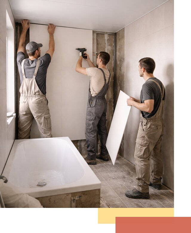 Отделка ванной панели ПВХ профессионально в Феодосии