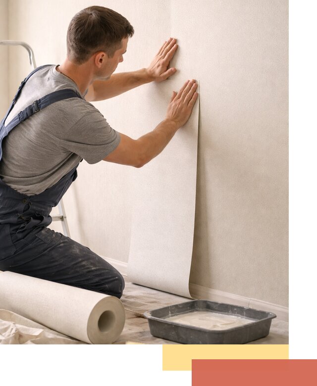 Поклейка флизелиновых обоев в Феодосии качественно и быстро