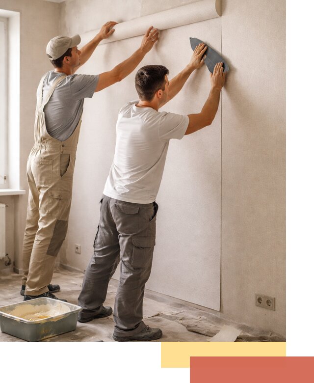 Поклейка виниловых обоев в Феодосии профессионально и качественно