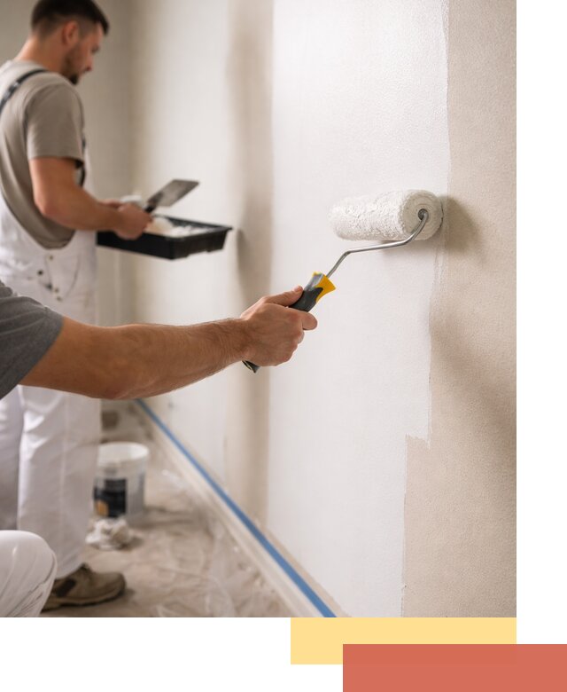 Покраска стен акриловой краской профессионально в Феодосии