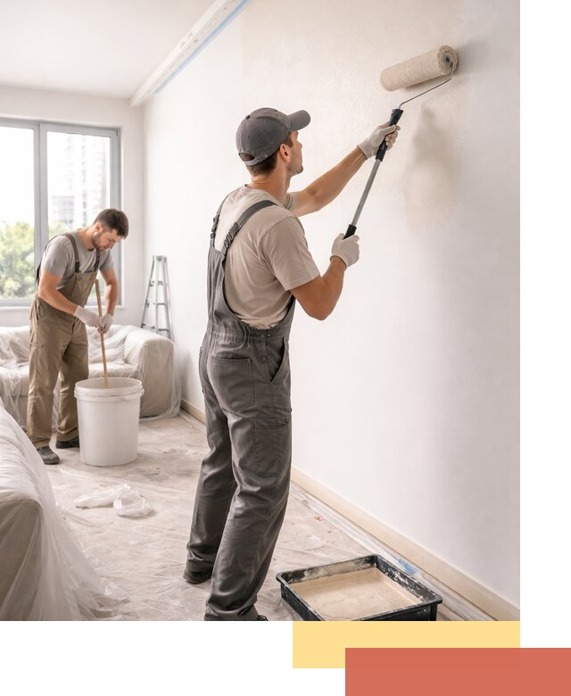 Покраска стен в офисе в Феодосии — быстрый и качественный ремонт