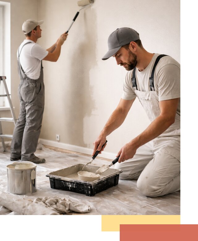 Покраска стен в квартире в Феодосии — профессионально и аккуратно