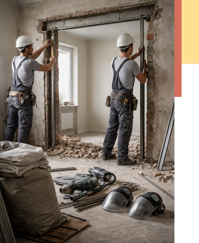 Расширение дверного проема в Феодосии от 12698 руб. под ключ | ОТДЕЛОЧНИК-Фдс