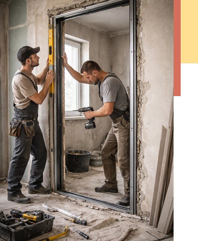 Закладка дверного проема в Феодосии от 3555 руб. — быстро и недорого | ОТДЕЛОЧНИК-Фдс