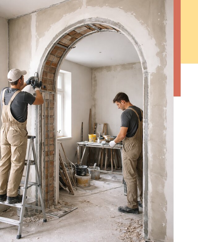 Устройство арочного проема в Феодосии от 9650 руб. под ключ — быстро и недорого | ОТДЕЛОЧНИК-Фдс