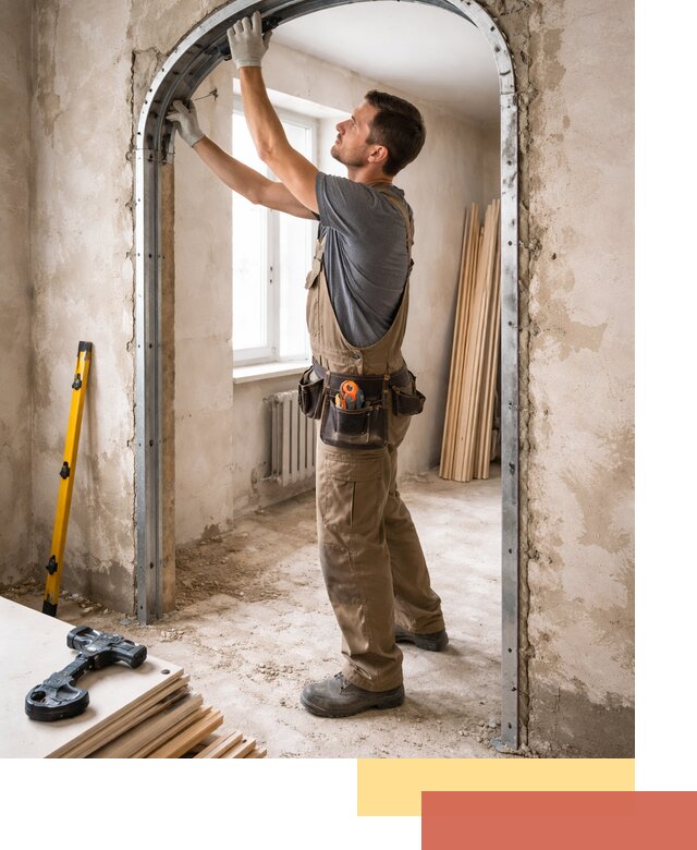 Устройство арочного проема в Феодосии под ключ