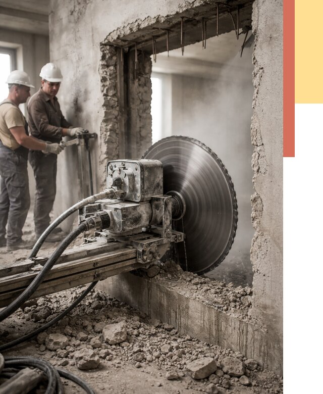 Алмазная резка проемов в Феодосии от 4571 руб. быстро и недорого | ОТДЕЛОЧНИК-Фдс