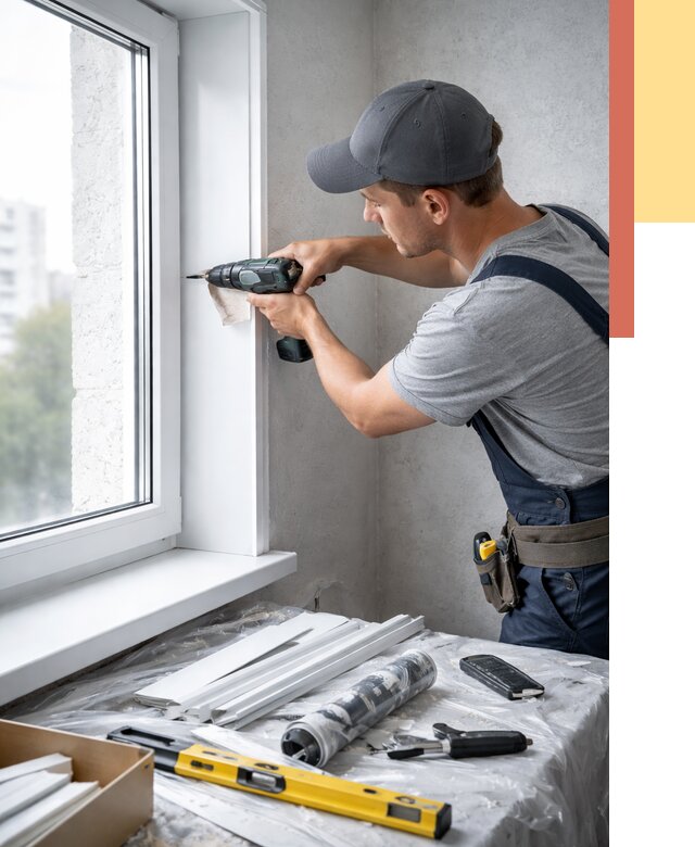 Установка пластиковых откосов в Феодосии от 2286 руб. | ОТДЕЛОЧНИК-Фдс монтаж, быстро и недорого