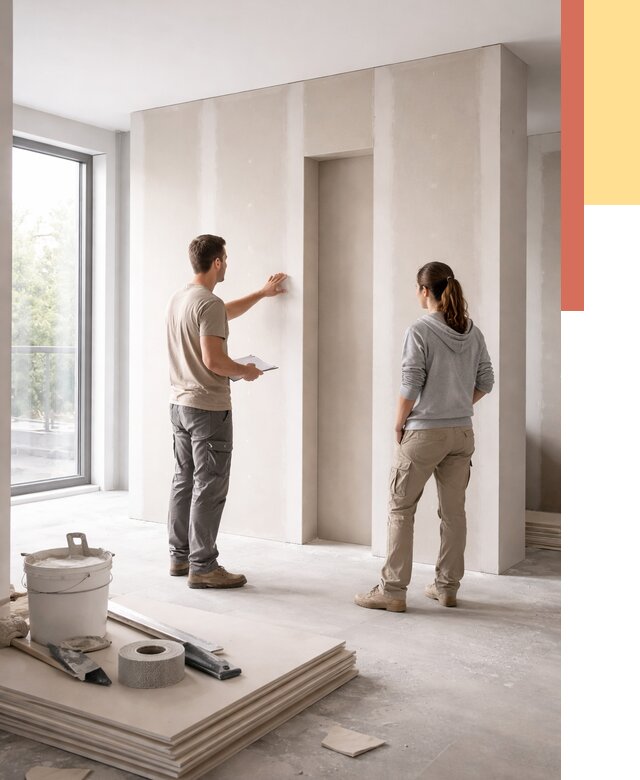 Зонирующая перегородка из гипсокартона в Феодосии от 2844 руб. под ключ | ОТДЕЛОЧНИК-Фдс