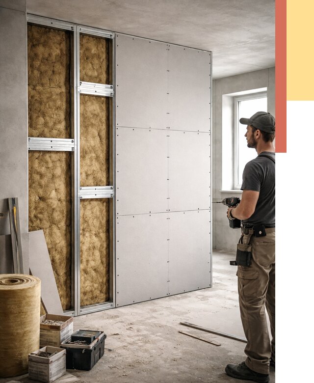 Усиленная перегородка под навеску в Феодосии от 13002 руб. — монтаж под ключ | ОТДЕЛОЧНИК-Фдс