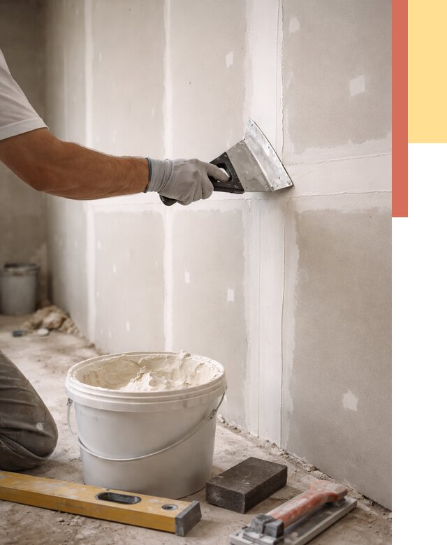 Шпаклевка перегородок из гипсокартона в Феодосии от 2540 руб. — услуги ОТДЕЛОЧНИК-Фдс