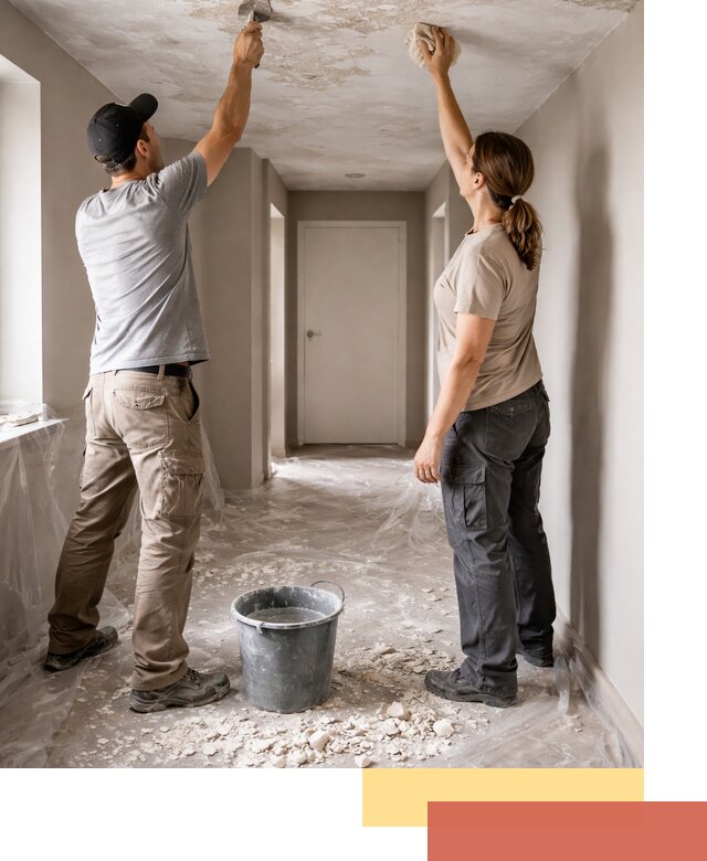 Удаление побелки с потолка в Феодосии — быстро и аккуратно