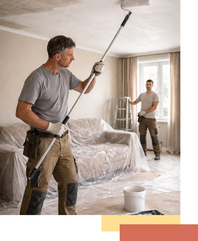 Грунтовка потолка в Феодосии — подготовка под покраску и отделку