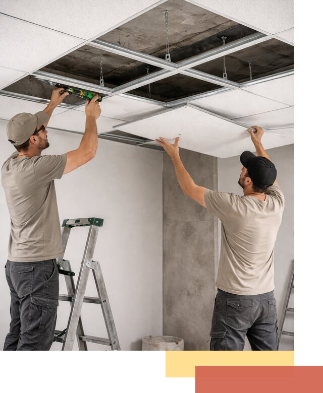 Монтаж потолка Армстронг под ключ в Феодосии