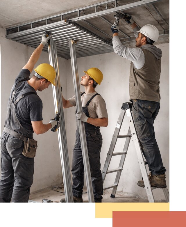 Монтаж реечного потолка под ключ в Феодосии