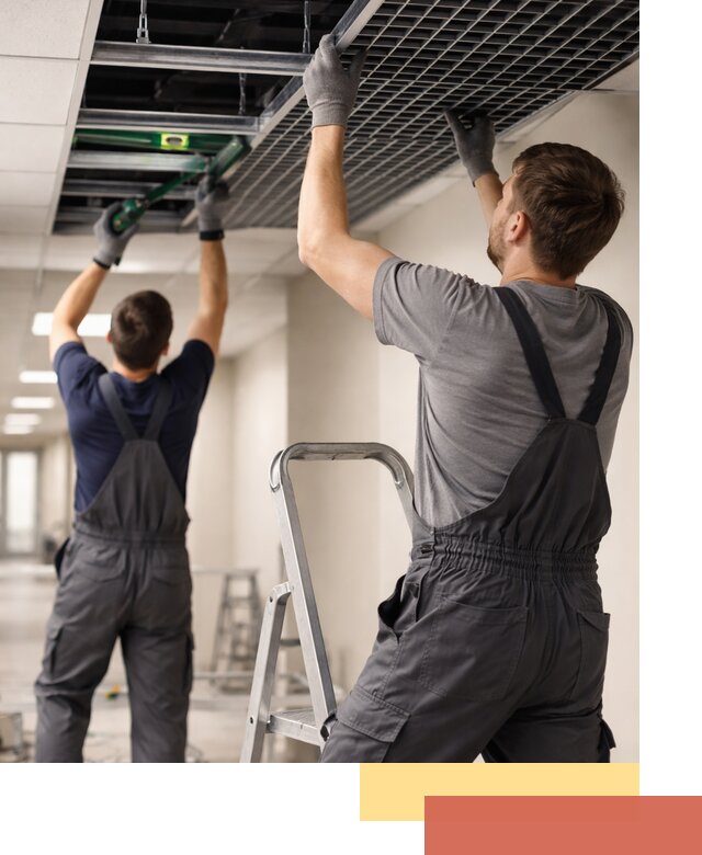 Монтаж потолка Грильято в Феодосии: установка под ключ качественно