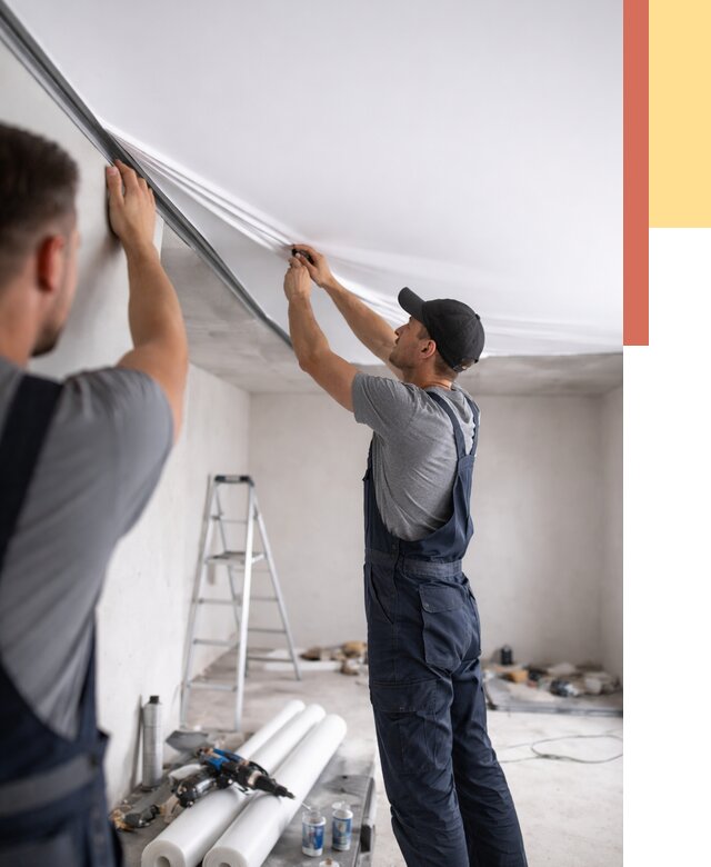 Монтаж матового натяжного потолка в Феодосии от 4571 руб./м² — быстро и недорого | ОТДЕЛОЧНИК-Фдс