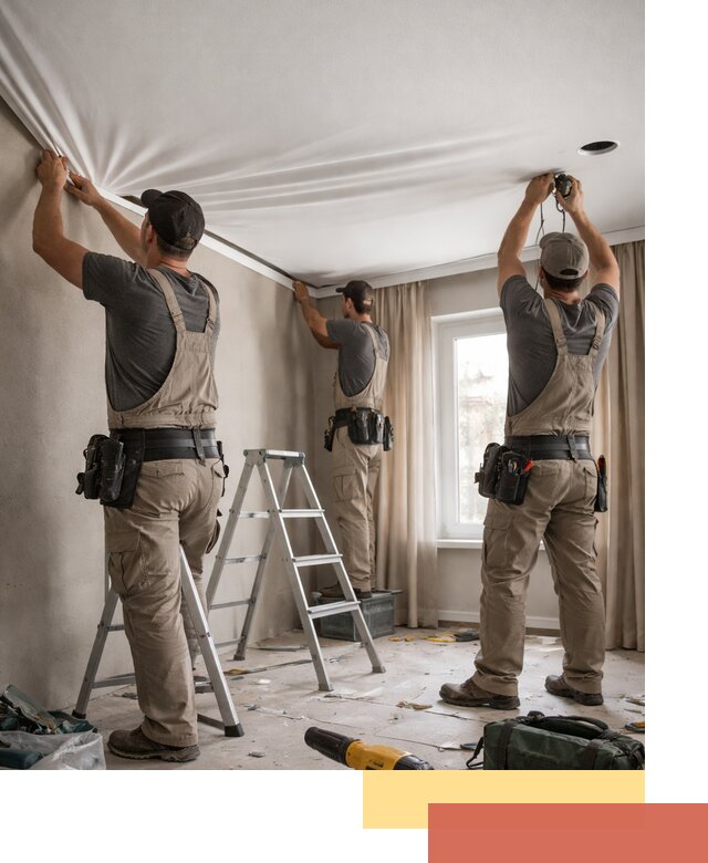 Монтаж матового натяжного потолка в Феодосии качественно и быстро