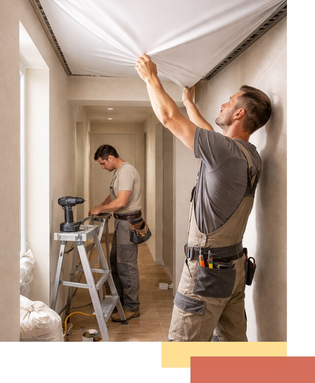 Монтаж натяжного потолка в прихожей в Феодосии