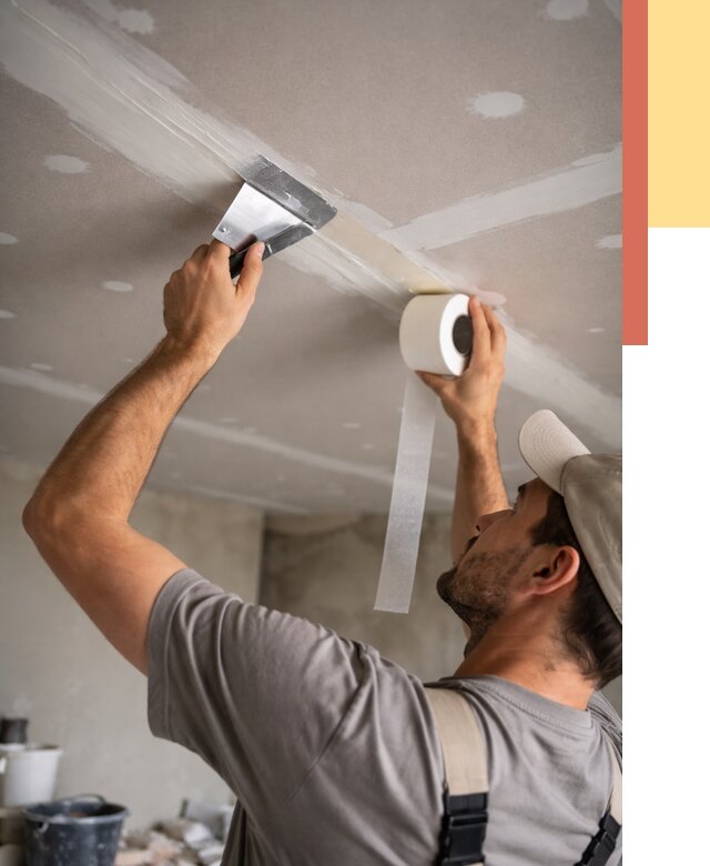 Обработка швов потолка ГКЛ в Феодосии от 7619 руб. под ключ | ОТДЕЛОЧНИК-Фдс