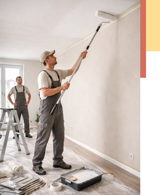 Покраска потолка из гипсокартона в Феодосии от 4571 руб./м2 — услуги под ключ | ОТДЕЛОЧНИК-Фдс